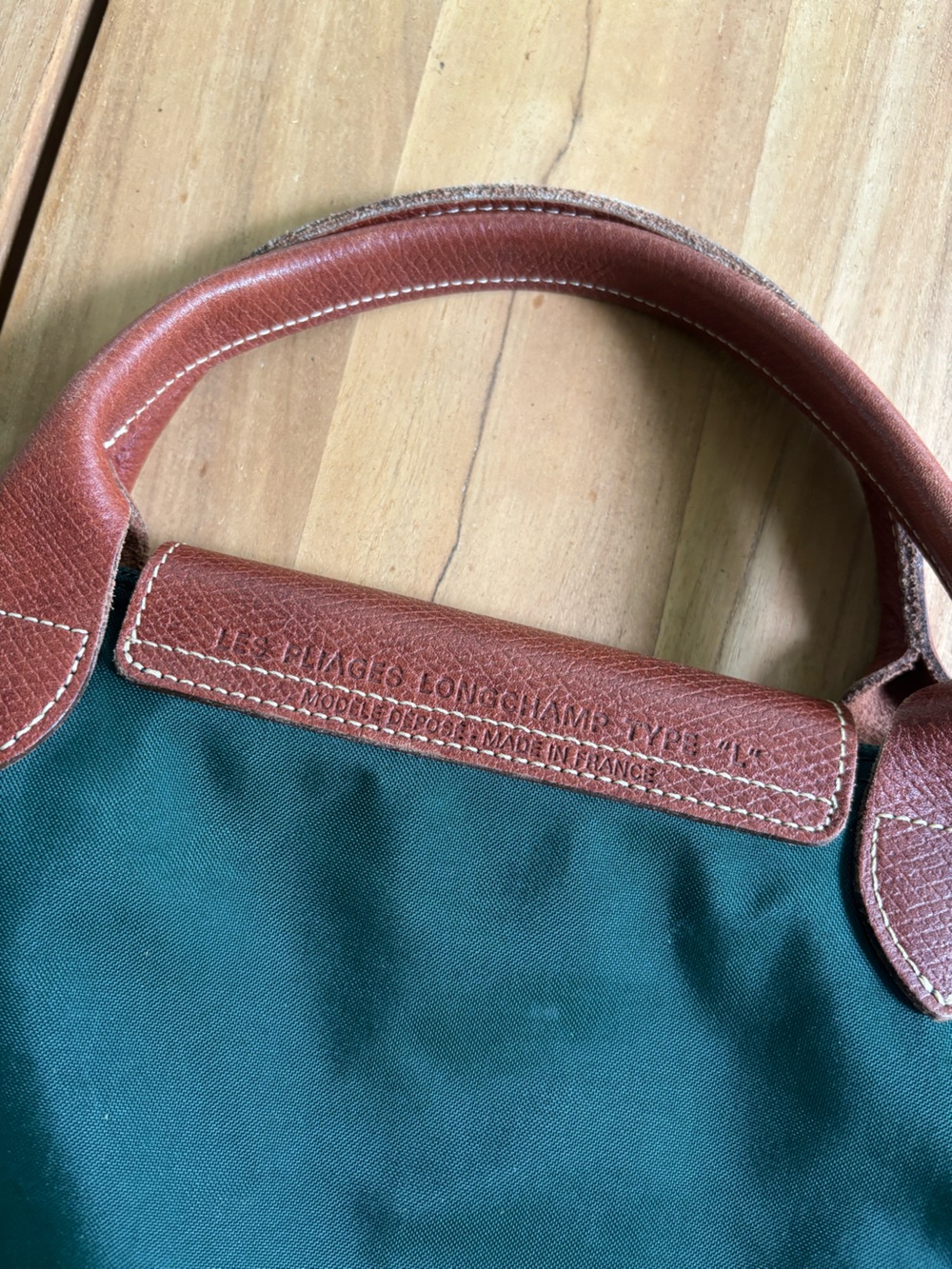 LONGCHAMP Large Le Pliage Original Travel Bag Green - Picture 7 of 12